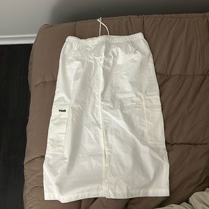 White TNA Cargo skirt